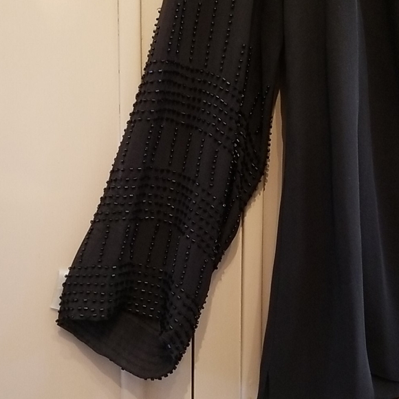 Rickie Freeman Evening Wear Sheer silk top with wi - Picture 3 of 6